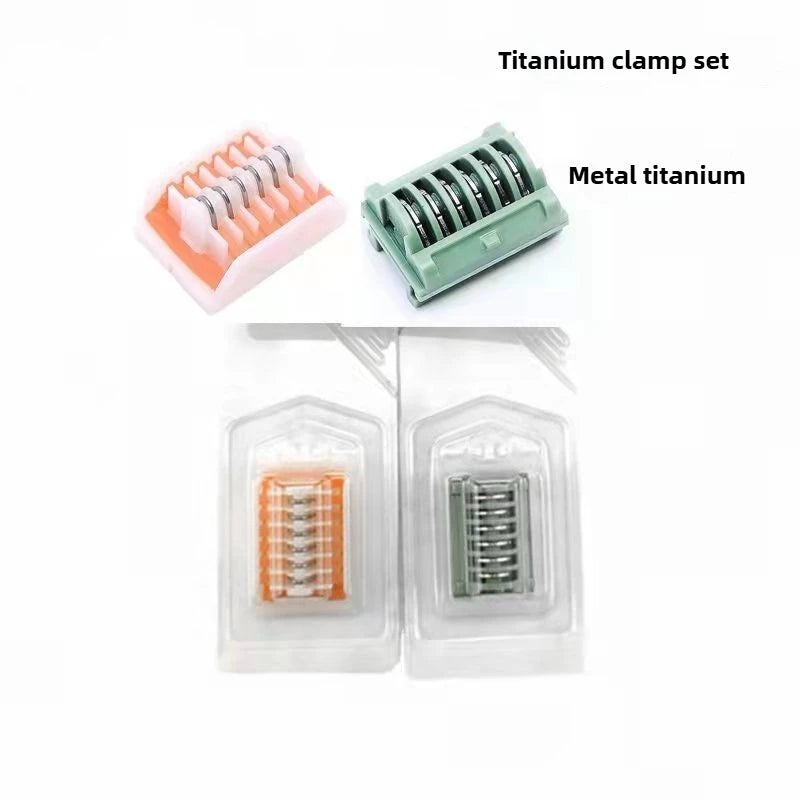 Titanium Clips,  Vascular Blocking Clamp,  Laparoscopic Surgical Instrument Open Abdominal Titanium Clamp , human and pet