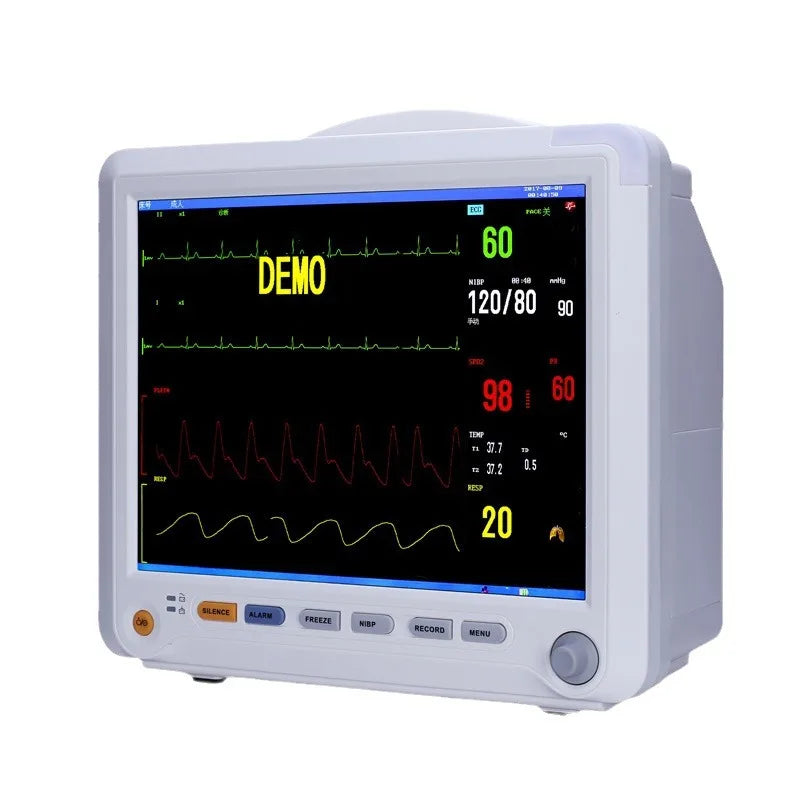 Patient multi-parameter monitor, portable multi-function ECG heart rate pulse vital signs monitor