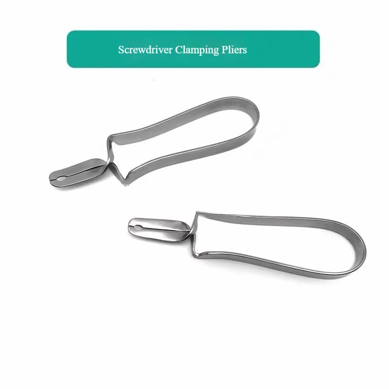 Orthopedic Bone Screw Forceps, Dual Size (1.5mm & 2.0mm) for Small Animal Surgery