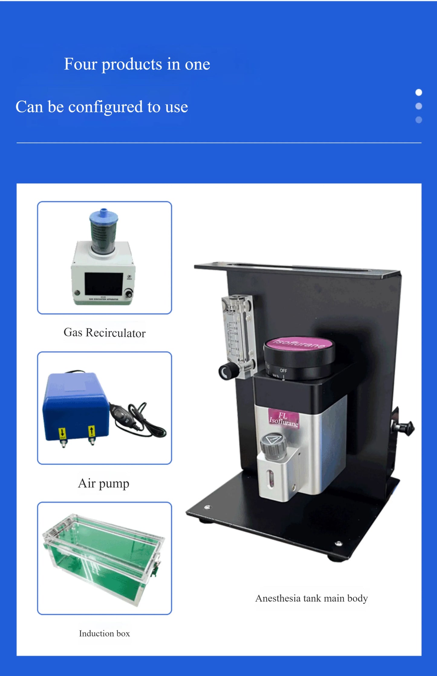 Small animal anesthesia machine, laboratory pet breathing anesthesia machine, gas anesthesia machine
