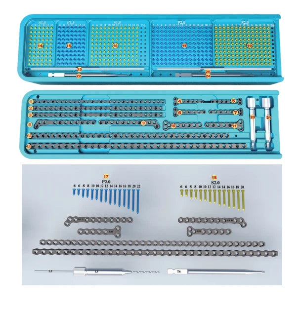 Veterinary orthopedic AO implants, for 0-10kg pets,Titanium Bone Plates for cat and dogs, Ortho set with screw, plates,drill