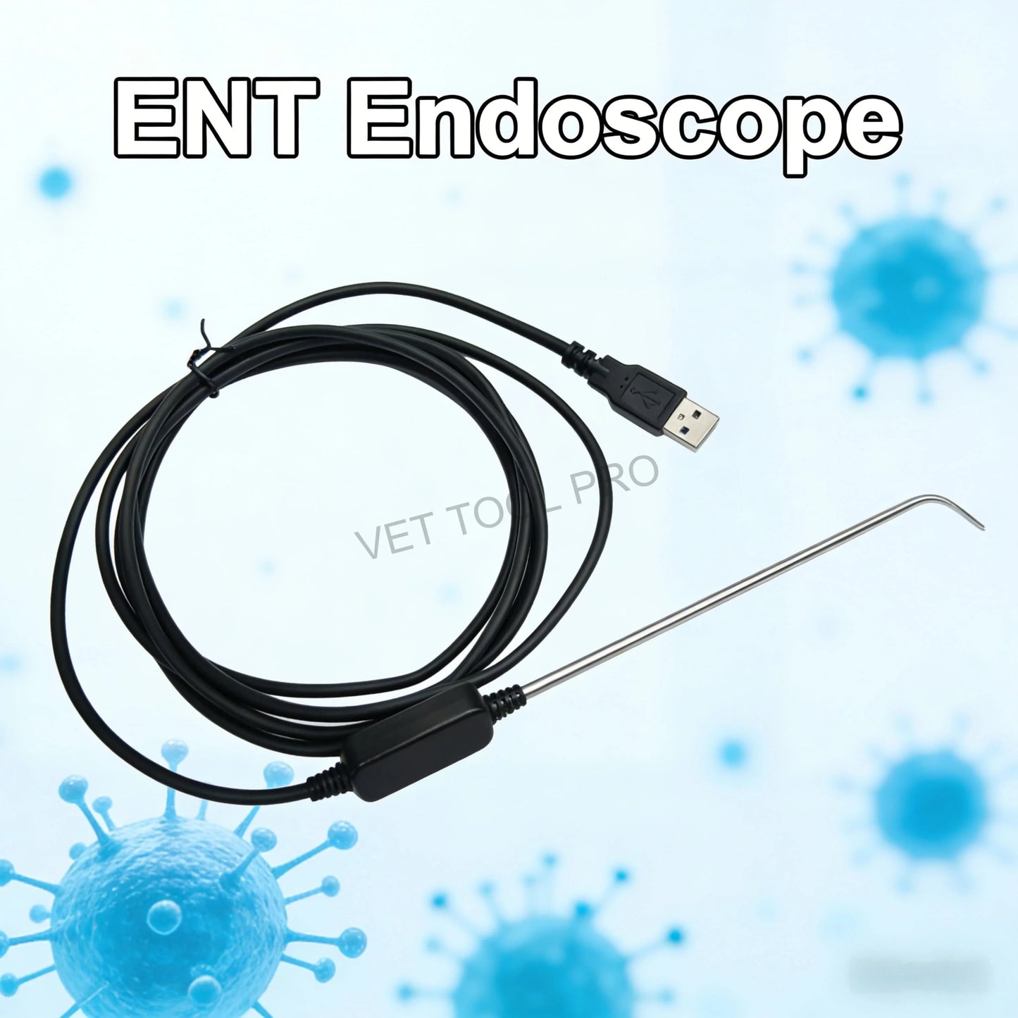 HD Hard Tube Endoscope | 100W Waterproof | ENT Ear Nasal Camera