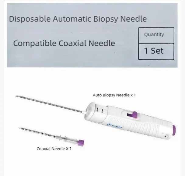 Disposable coaxial puncture needle kits, PTC imaging biopsy puncture needle, Auto and semi biopsy needles with coaxial needles