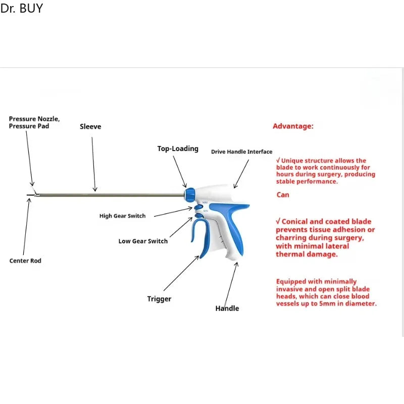 Ultrasonic Soft Tissue Cutting Hemostasis Equipment Scalpel System, Ultrasonic knife system