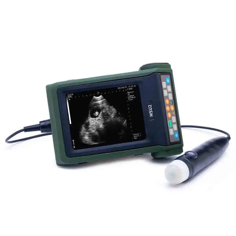 Vet Ultrasound, Mechanical ultrasonic diagnostic for sheep/dog/pig, 5.7 "high resolution color LED ,3.5MHz waterproof probe