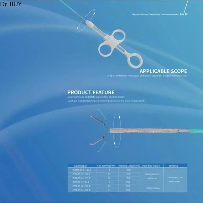 Endoscope HEMOCLIPS,  Endoscopy Diagnosis And Treatment Accessories，Disposable endoscope clip device