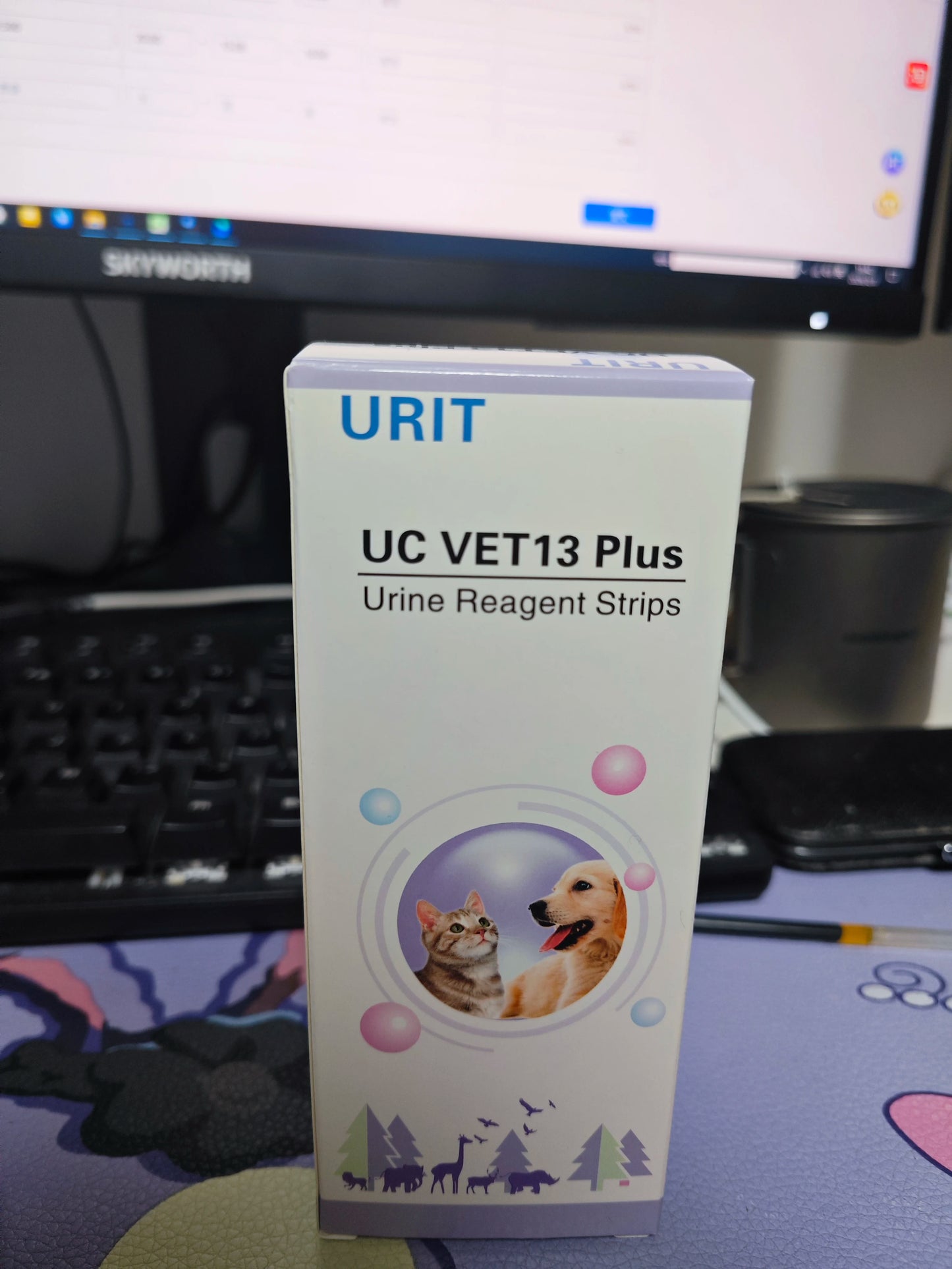 Portable Vet Urine Analyzer - UPC | 4-Wavelength Tech | Auto pH/Color Adjust |  with urinalysis test strips and Wireless Printer