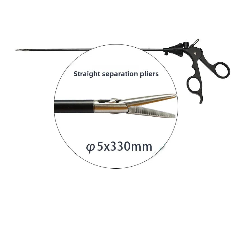 Laparoscopic curved forceps without damage Appendix Gallbladder Stomach Grab Forceps Wire Scissors Tissue Scissors
