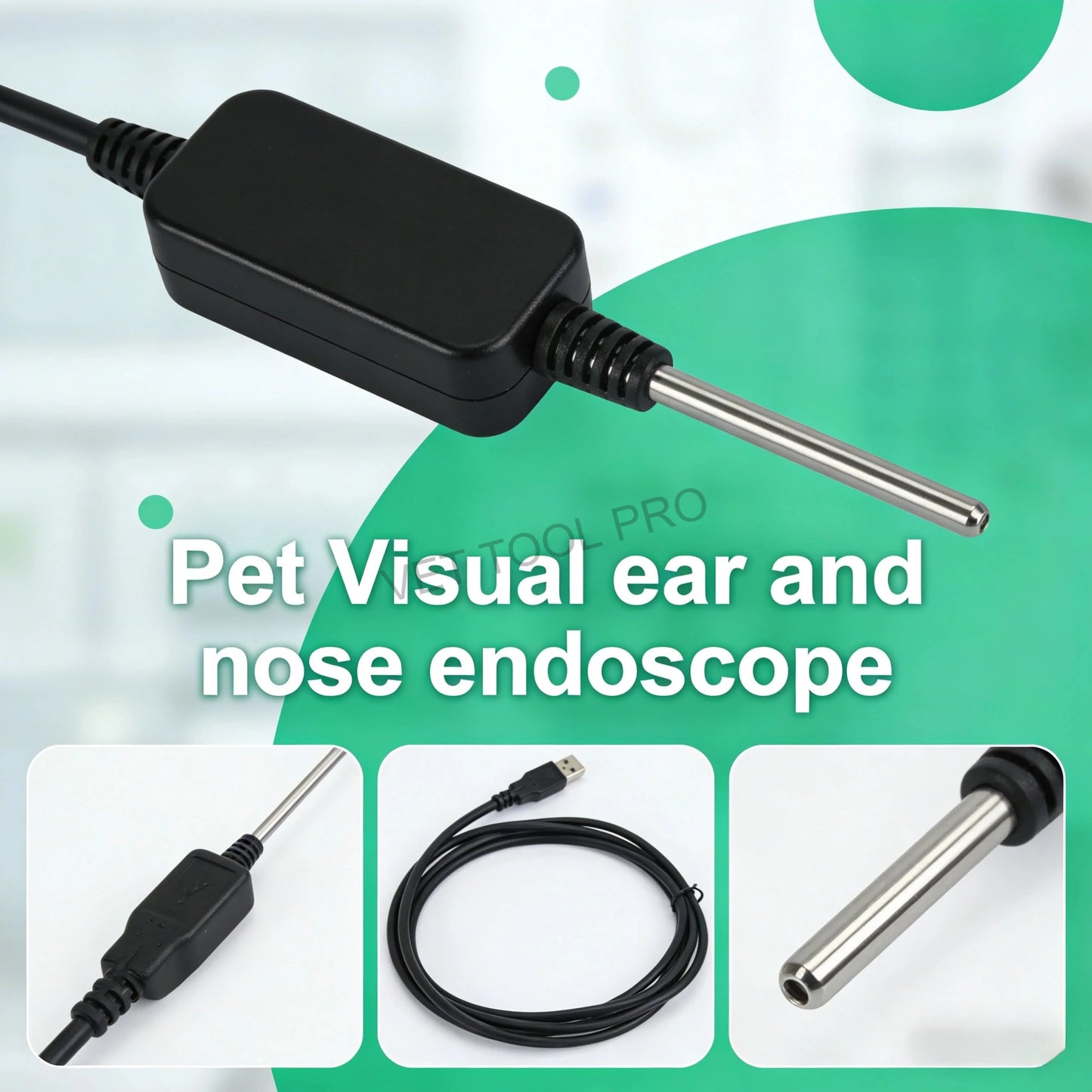 HD Hard Tube Endoscope | 100W Waterproof | ENT Ear Nasal Camera