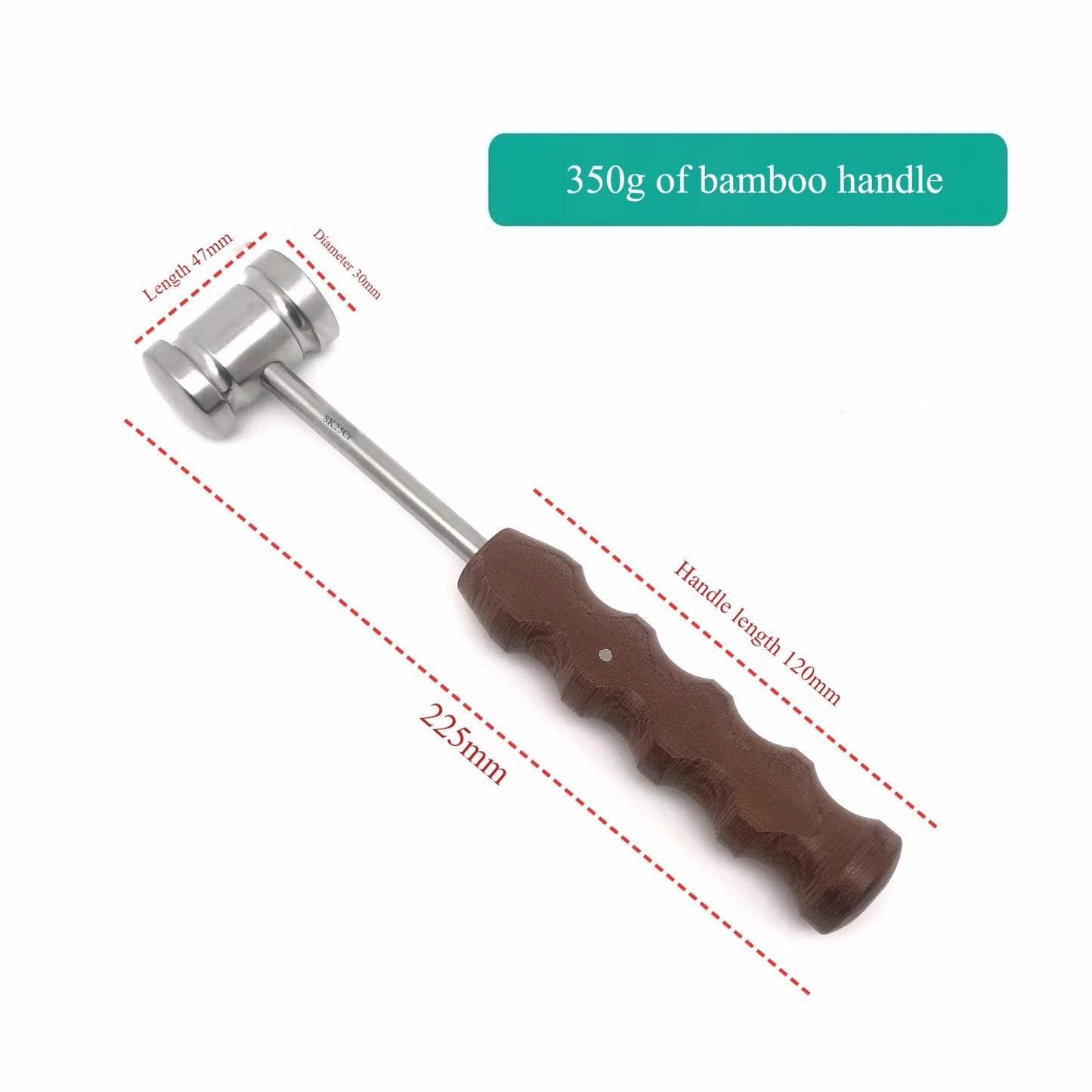 Veterinary Orthopedic Mallet Set | Wood/Metal/Silicone Handles | 300-600g Impact Options | Small Animal Surgical Hammer