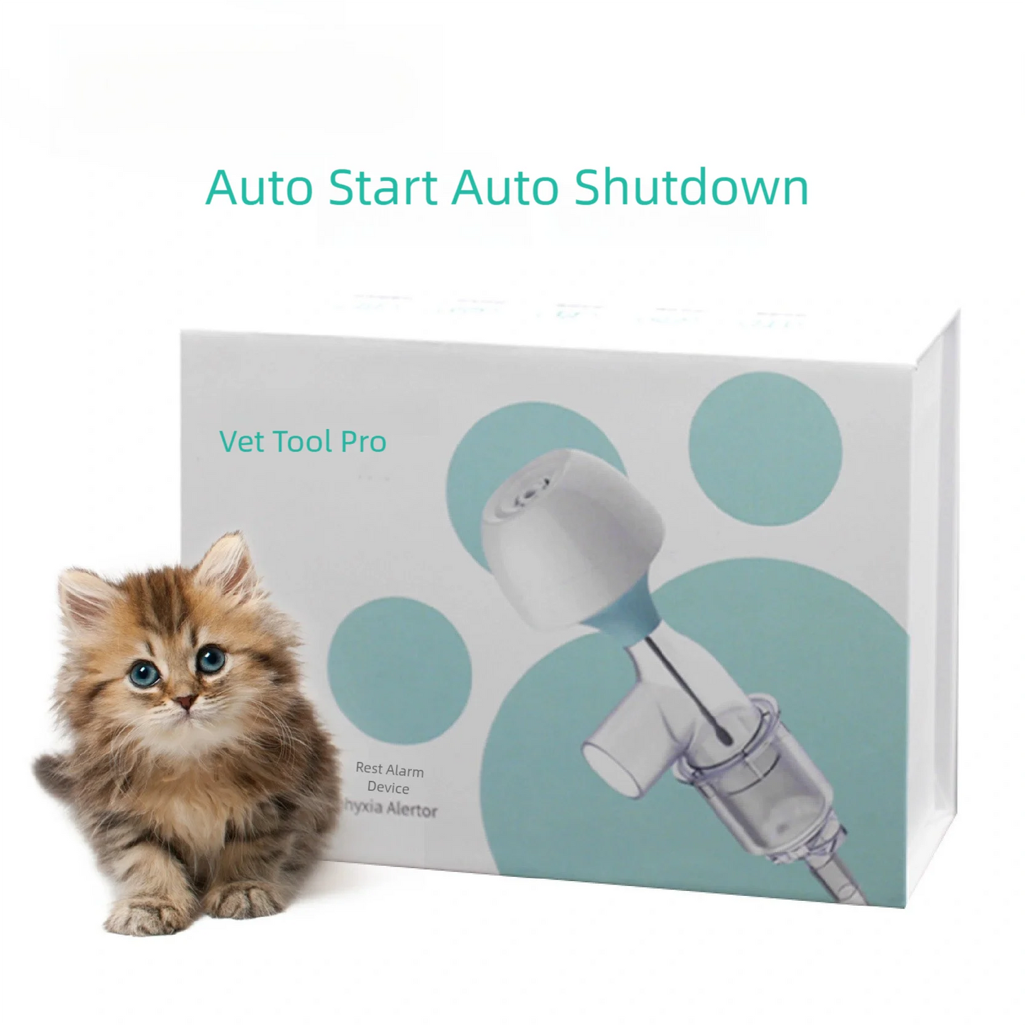 Pet Breathing Asphyxia Alertor For Cat Dog Veterinary Respiratory Choking Alarm , pet clinic equipment